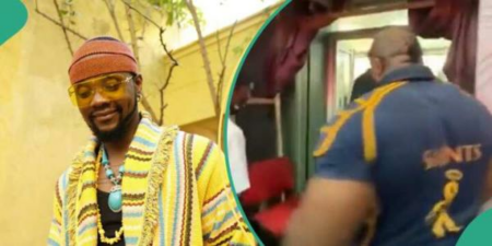 Watch Trending Video of Singer, Kizz Daniel and His Bouncer