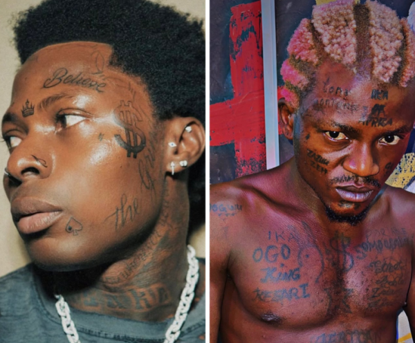 Portable Hits Back at Comparisons with Asake Over Facial Tattoos