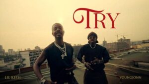 VIDEO: Lil Kesh ft. Young Jonn - Try (Visualizer)